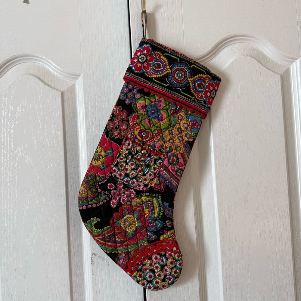 Vera Bradley Symphony in Hue Christmas Stocking